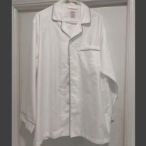 EUC Brooks Brothers Men Cotton Wrinkle Resistant Nightwear Set Pajamas Large